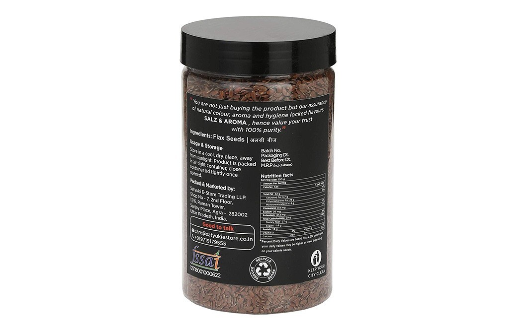 Salz & Aroma Flax Seeds    Plastic Jar  500 grams